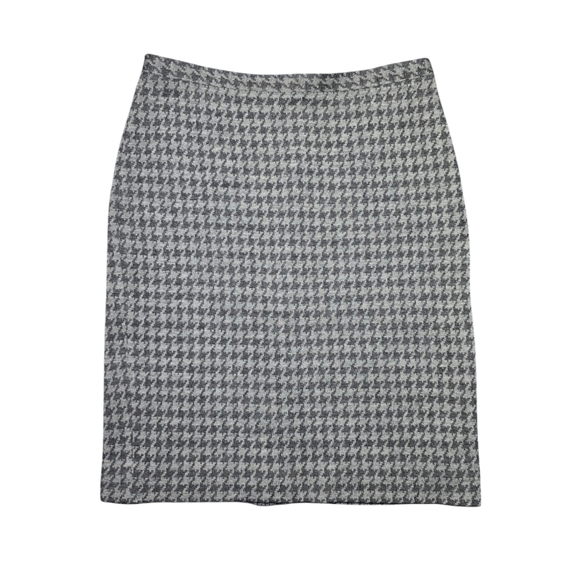 Armani Collezioni Italy 100% Virgin Wool Houndstooth Pencil Skirt Size 8 - Picture 1 of 8